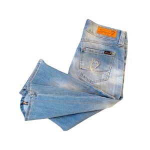 NWT Seven 7 Light Wash Mid Rise Jean Shorts
